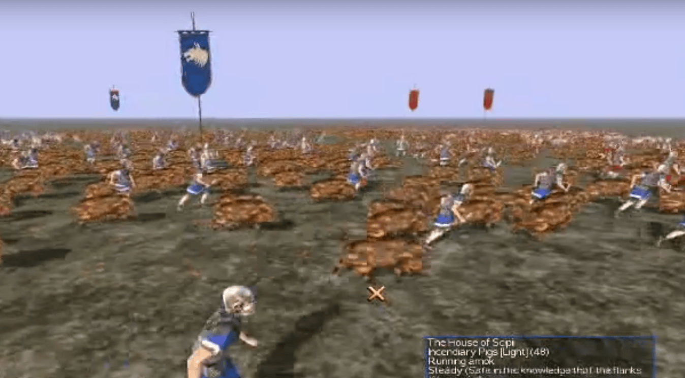 Горящие свиньи из Rome: Total War