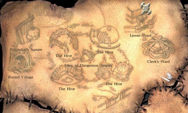 Общая карта Planescape: Torment