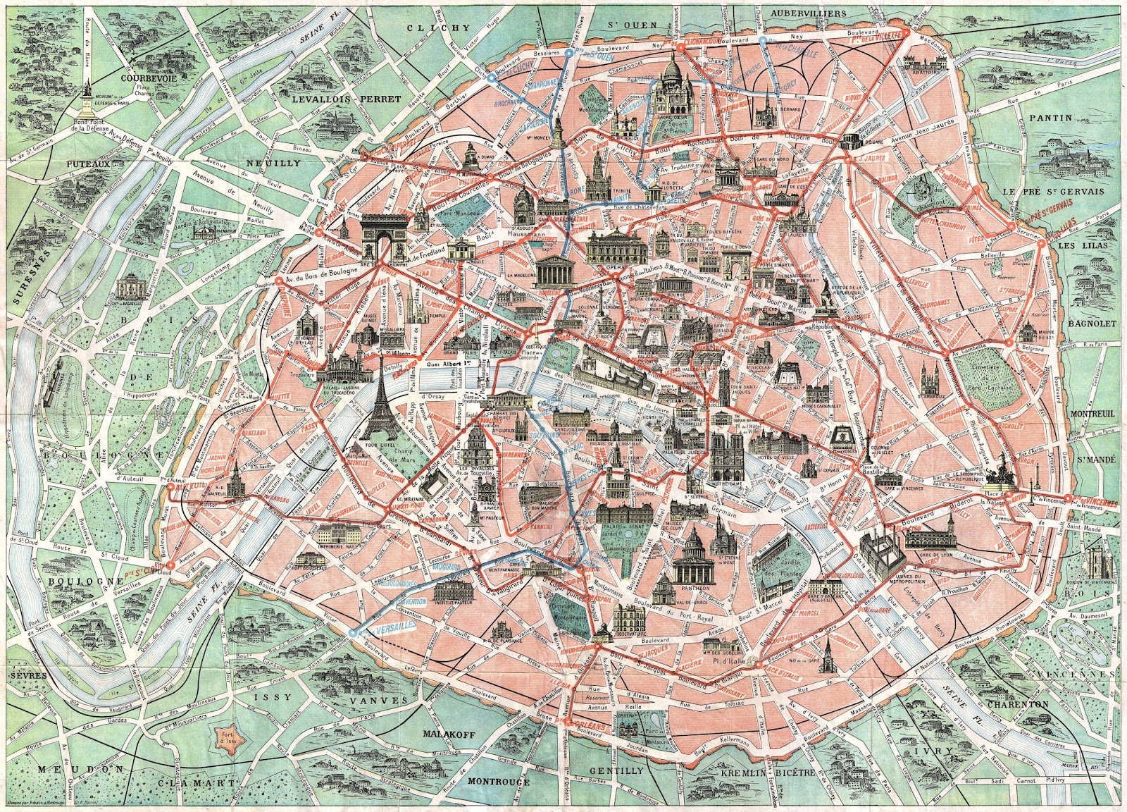 Рис. 10. Paris Monumental et Metropolitain Робелена