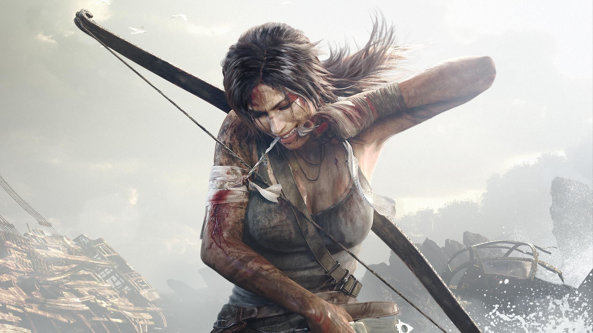 Не обращайте внимания, я просто разбираюсь с пулевым ранением. Tomb Raider, 2013; Crystal Dynamics.