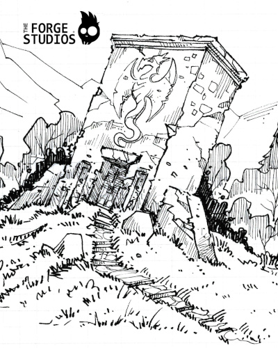 Гробница дракона, иллюстрация The Forge Studios