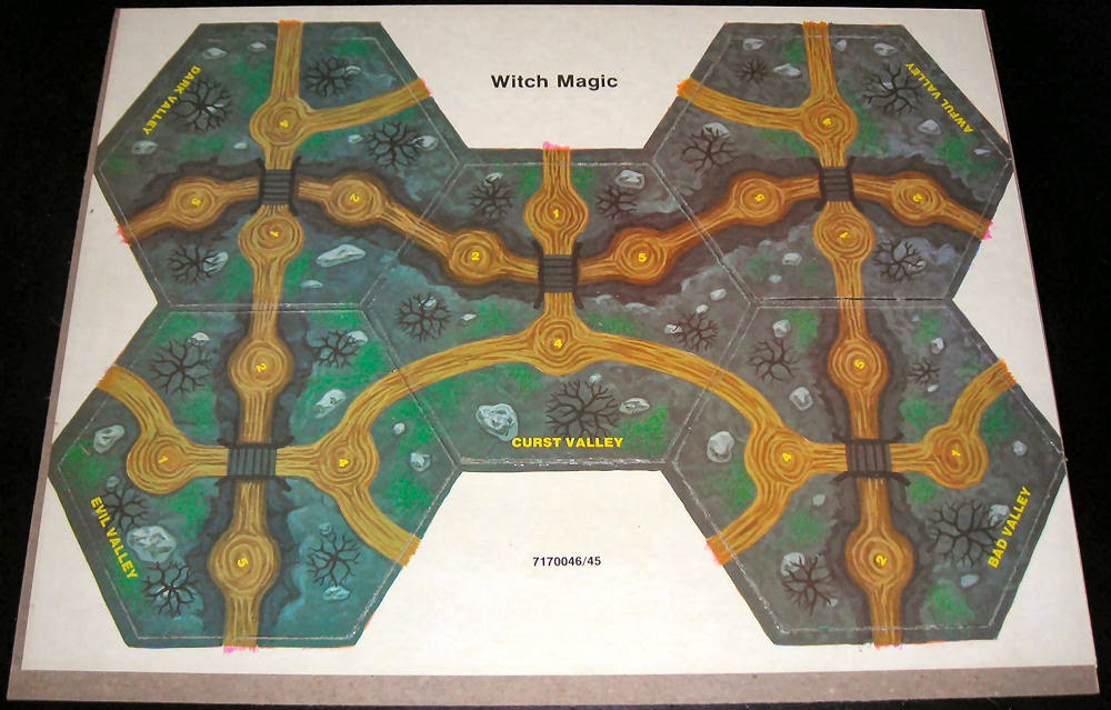 Невырезанные гексы игрового поля Magic Realm