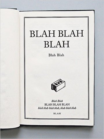 Книга «Бла-бла-бла»